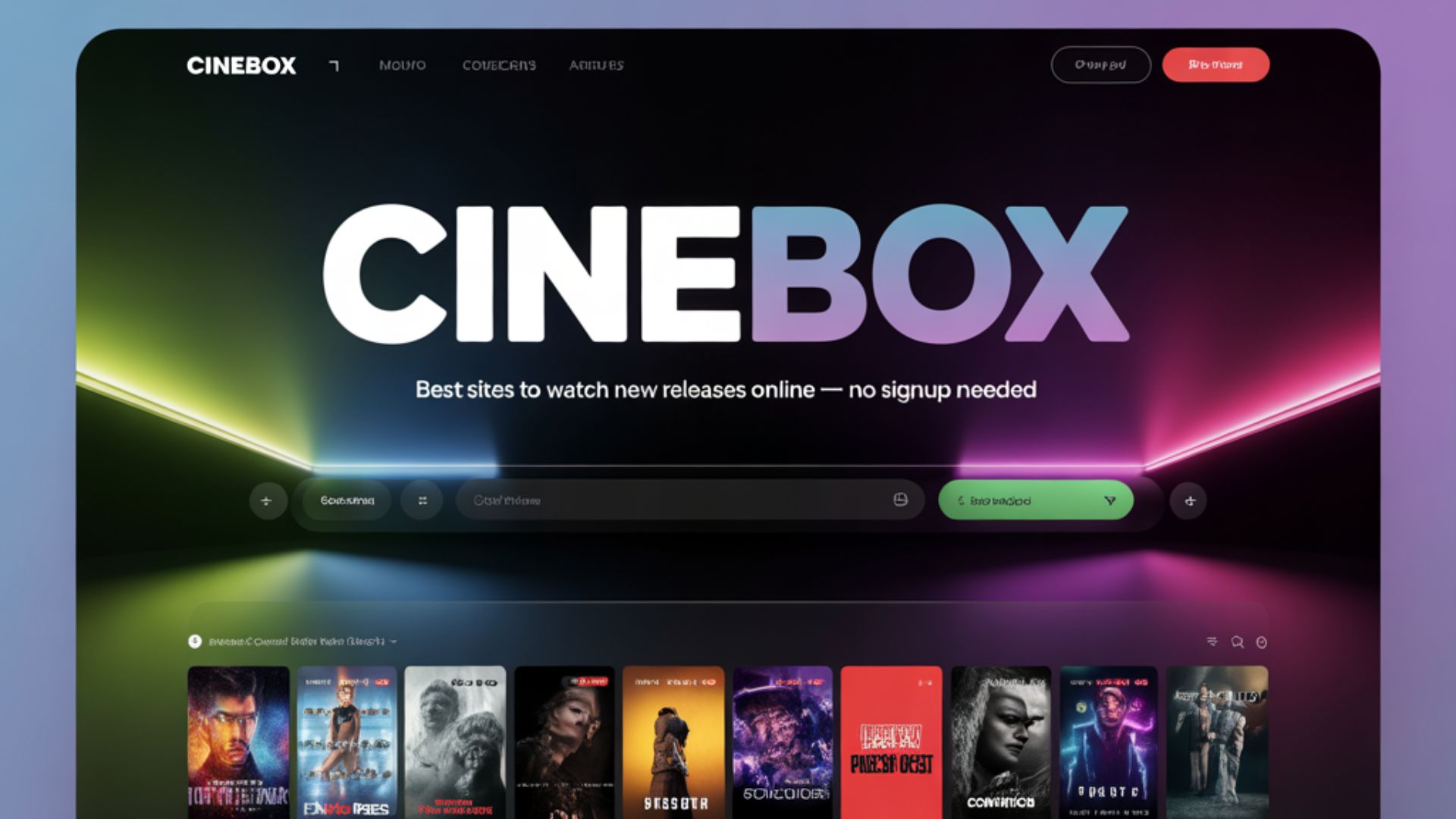 Cinebox streaming movies and TV series banner